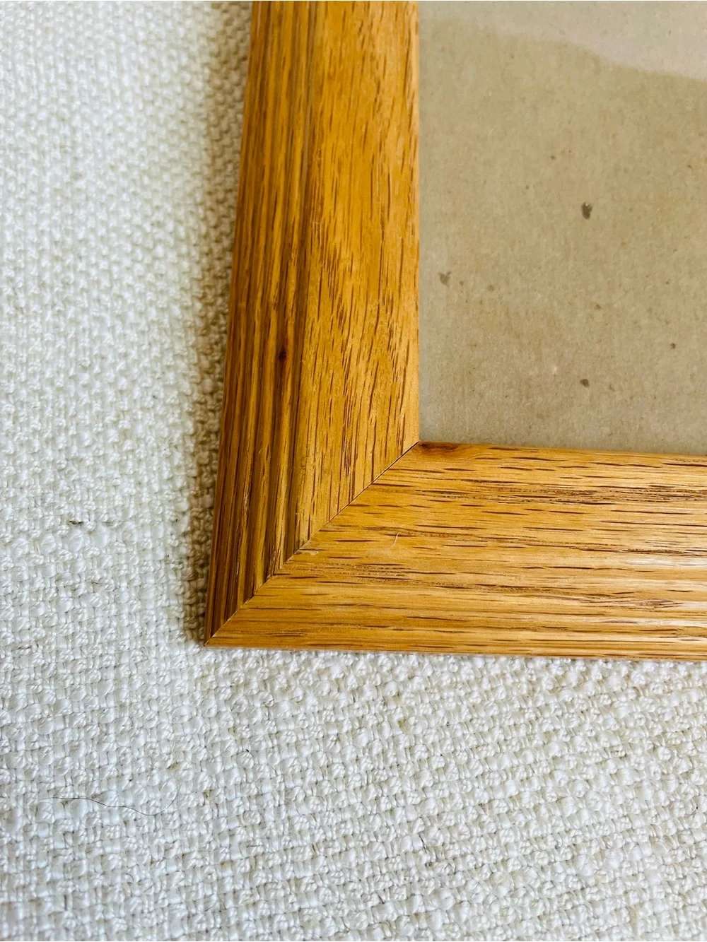 Vintage Solid Natural Oak Wood Photo Frame Fits 5x7